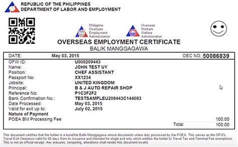 oec philippines hong kong|What documents should a domestic helper prepare for holiday tra.